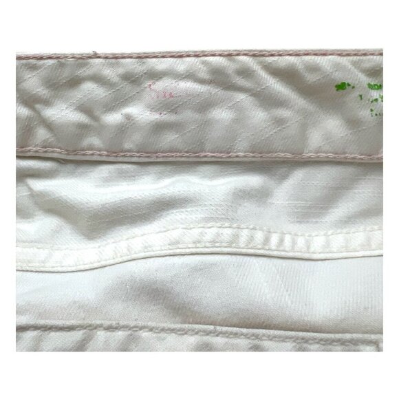 Lilly Pulitzer Vintage Designer White Low Rise Straight Fit Denim Jeans Size 8 - Picture 6 of 9